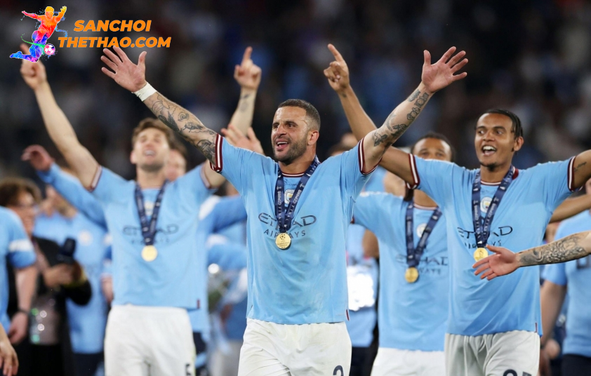 Kyle Walker gặt hái được nhiều thành công cùng Man City. Ảnh: Getty