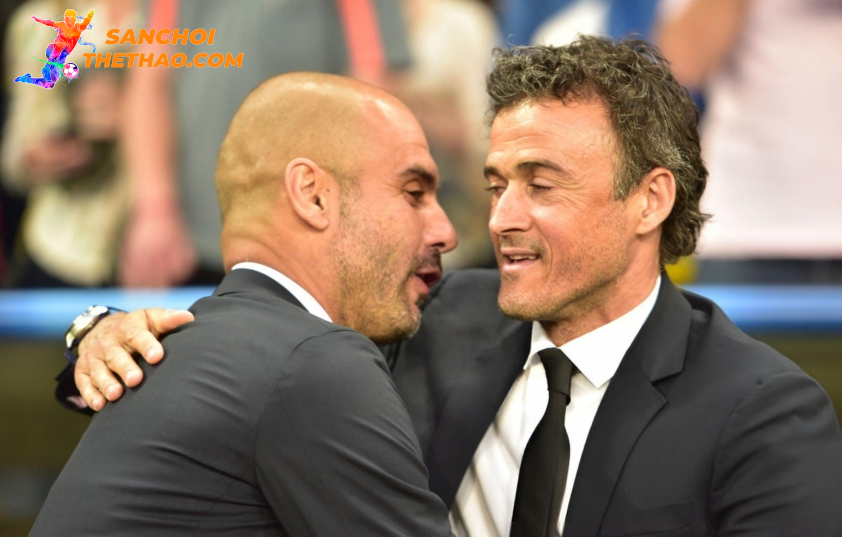 Pep Guardiola cố gắng tạo bầu không khí vui vẻ tới Luis Enrique