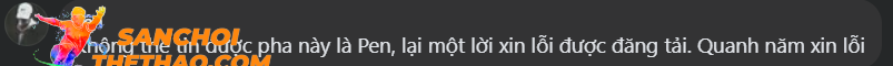 Không thể tin được pha này là Pen, lại một lời xin lỗi được đăng tải. Quanh năm xin lỗi